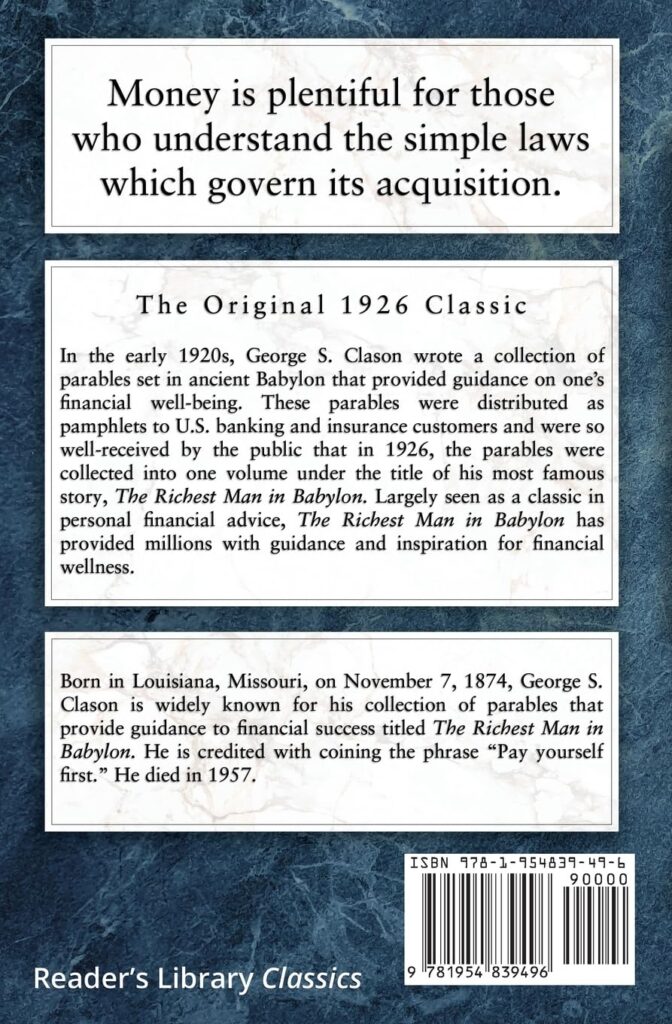 The Richest Man in Babylon by George S. Clason - A 10-Chapter Treasure of Wealth and Prosperity 3 The Richest Man in Babylon by George S. Clason - A 10-Chapter Treasure of Wealth and Prosperity